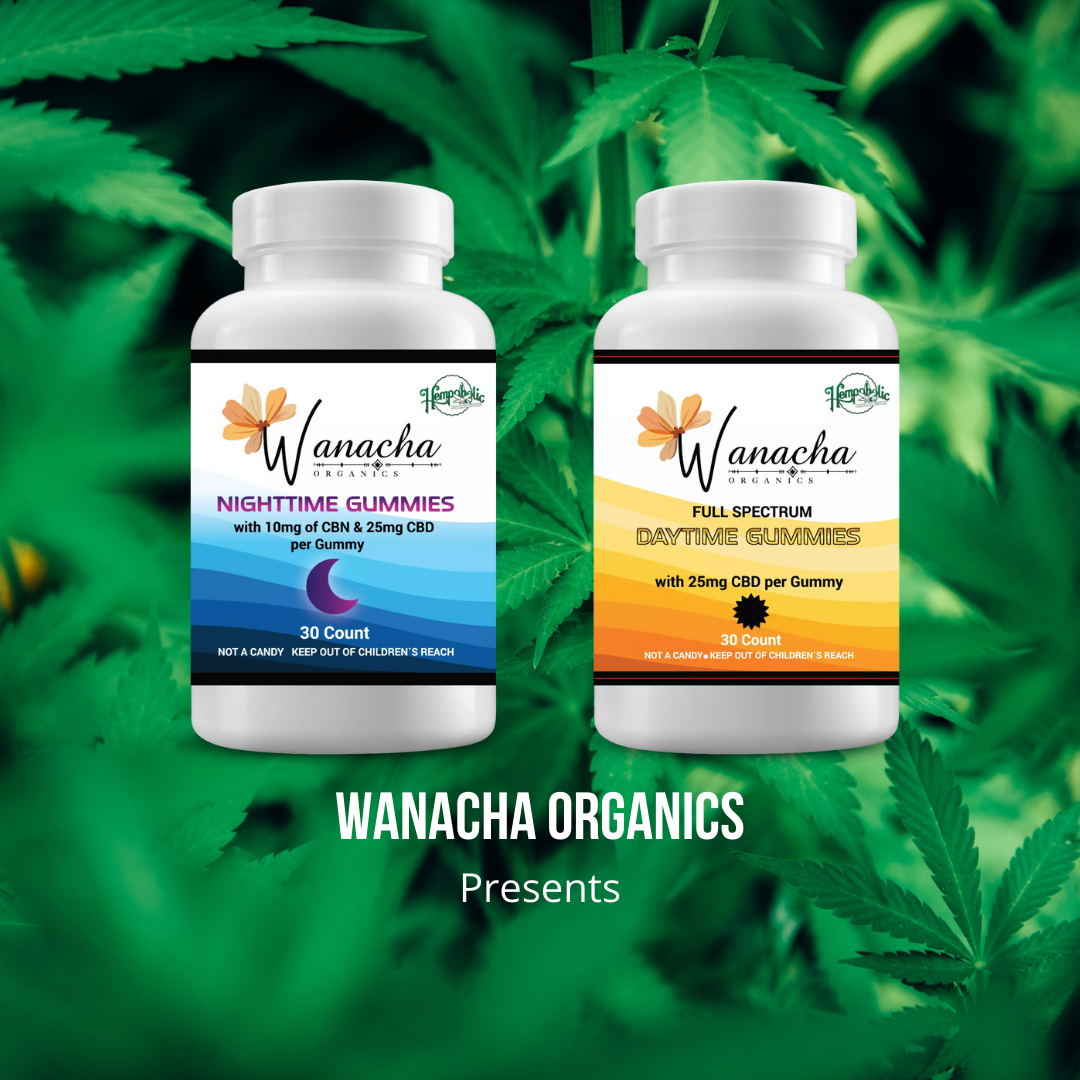 Wanacha Organics Daytime and Nighttime Gummies bundle